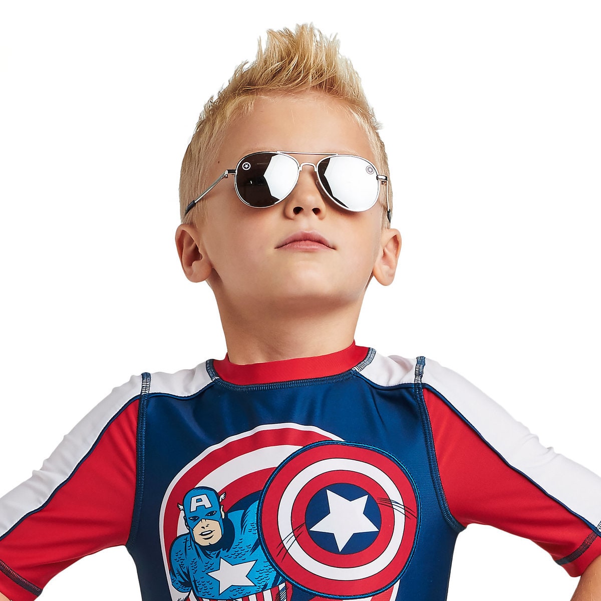 MARVEL LENTES DE SOL DE NIÑOS CAPITAN AMERICA - AZUL