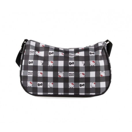 SANRIO BOLSO A CUADROS CHECK HELLO KITTY - NEGRO