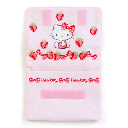 SANRIO BOLSA DE BOLSILLO CON CLIP STRAWBERRY HELLO KITTY - ROSADO